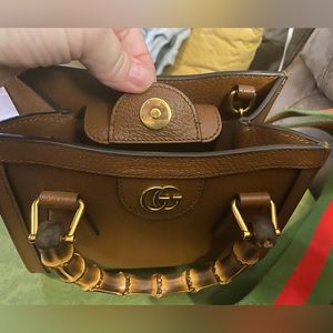 Like New Gucci Diana mini tote bag.  Comes with box and 2 gifts bags.